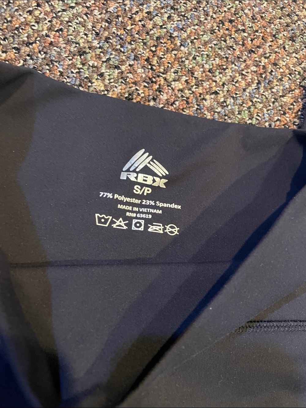 RBX Black High-Waist Leggings - Picture 2 of 2